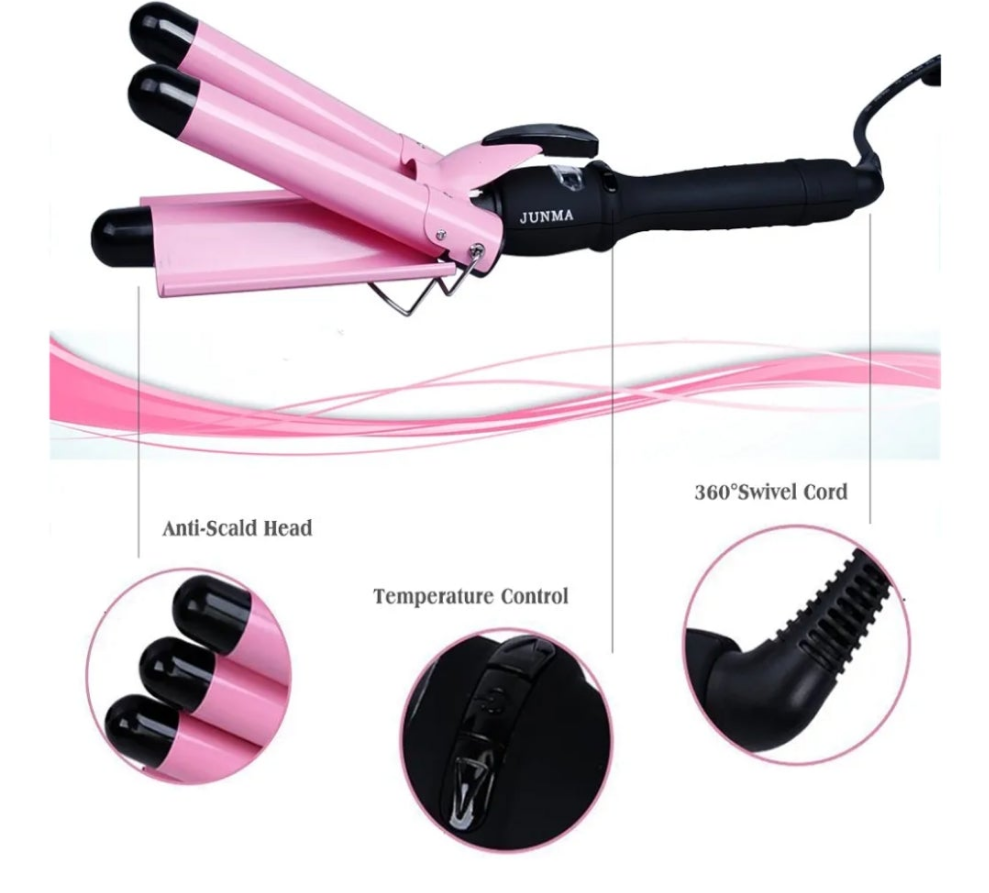 Hair curler pink