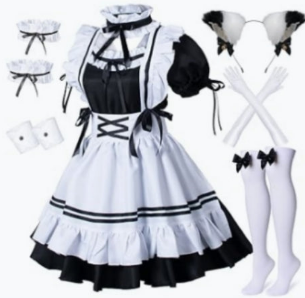 Adult Halloween costume comes with accessories show in its photo choose number by the costume you want