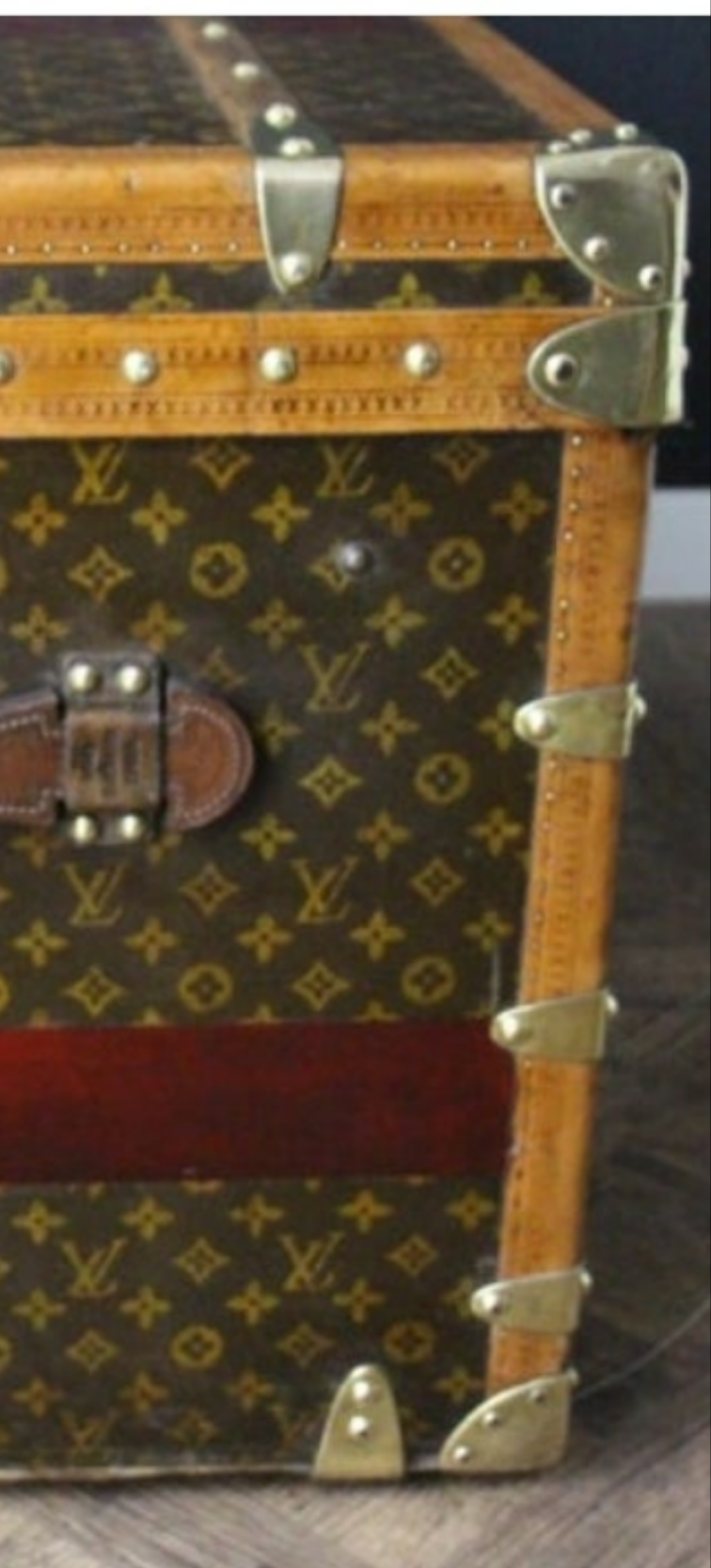1920's Louis Vuitton Trunk in Monogram, Louis Vuitton Steamer Trunk 110 cm