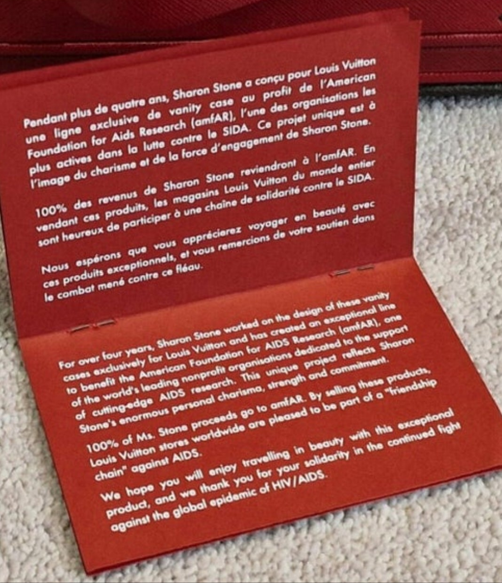 Rare Louis Vuitton Trunk Sharon Stone Case amfAR 1 Of "100 Legendary Trunks" One of the rarest LV trunks and one of the 100 Legendary Trunks as per the LV book. Comes with original papers.