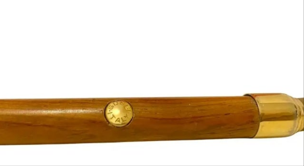 1960s Gucci Wood Golf Club Web Stripe Long Shoe Horn
