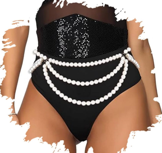 Pearl body chain