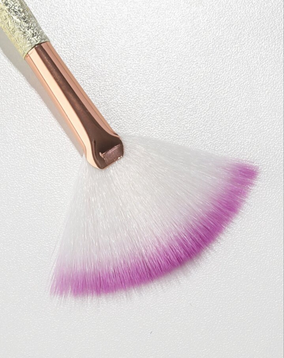 1pc Fan-shaped Soft Brush For Highlighting Makeup