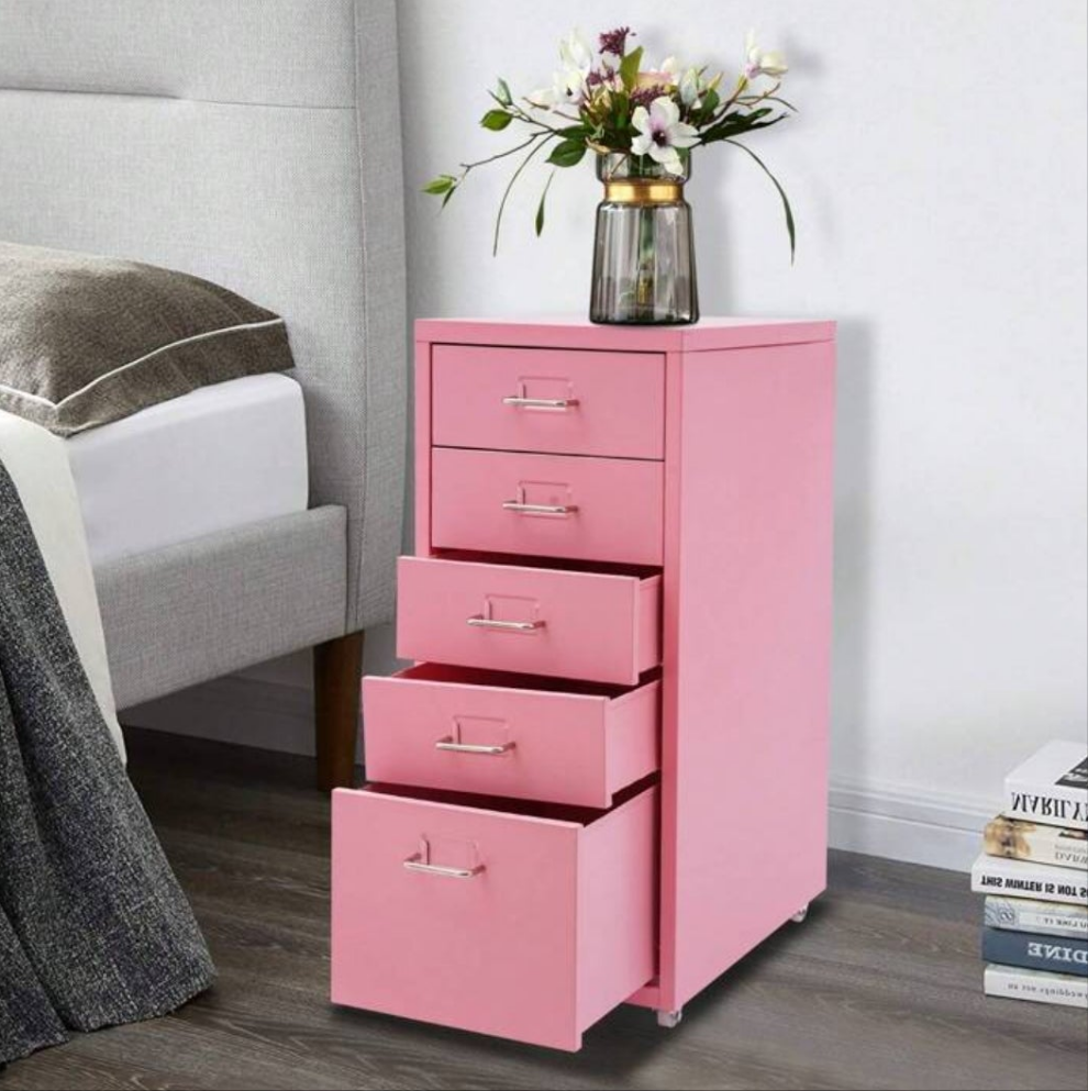 Metal File Storage Cabinet, Storage Cabinet With 5 Drawers, 5-Drawer Storage Cabinet With Wheelsbedroom,Organizer,Organiser,Home Storage,White T Shirt Women,Black Pants Women,Ladies Winter Clothes,Dress,Winter Clothes For Ladies,Elegant Woman Dresses,Whit