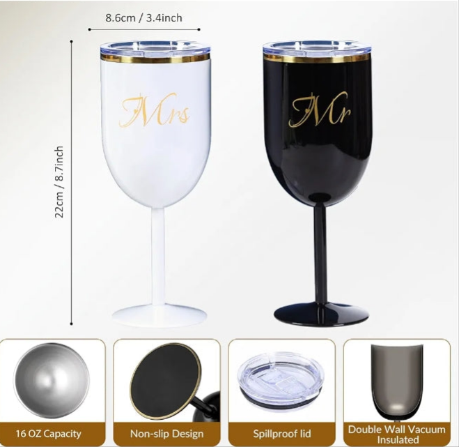 Wedding Gifts for Couples Mr and Mrs Gifts for Newlyweds, Valentine's Day Gifts for Her Him, Engagement Gifts for Couples, Honeymoon Gifts