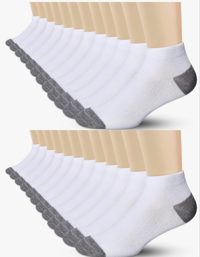 255 Pairs Mens Socks Bulk Low Cut Ankle Socks Cushioned Casual Breathable Athletic Short Socks