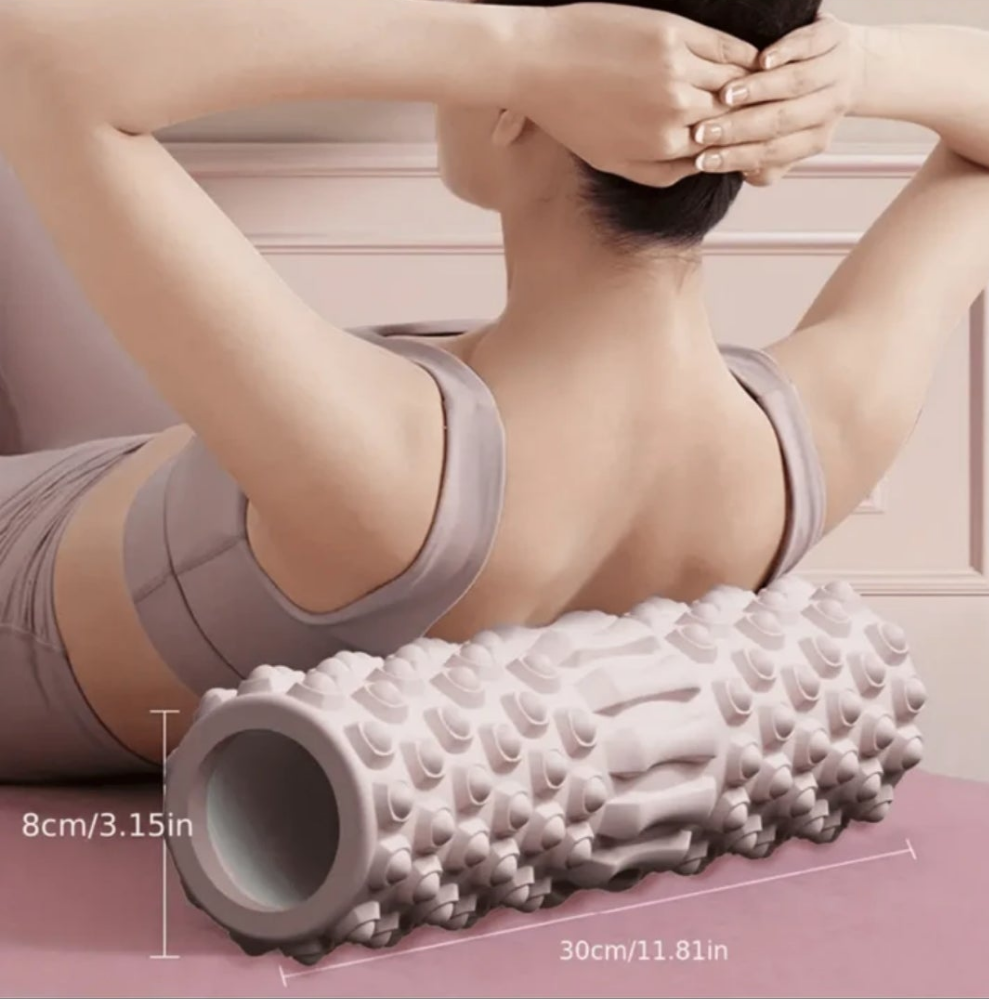Foam Roller Massage Roller For Muscle Relaxation, Slimming Legs, Yoga Column, Fitness Equipment Auxiliary Tool material eva pink