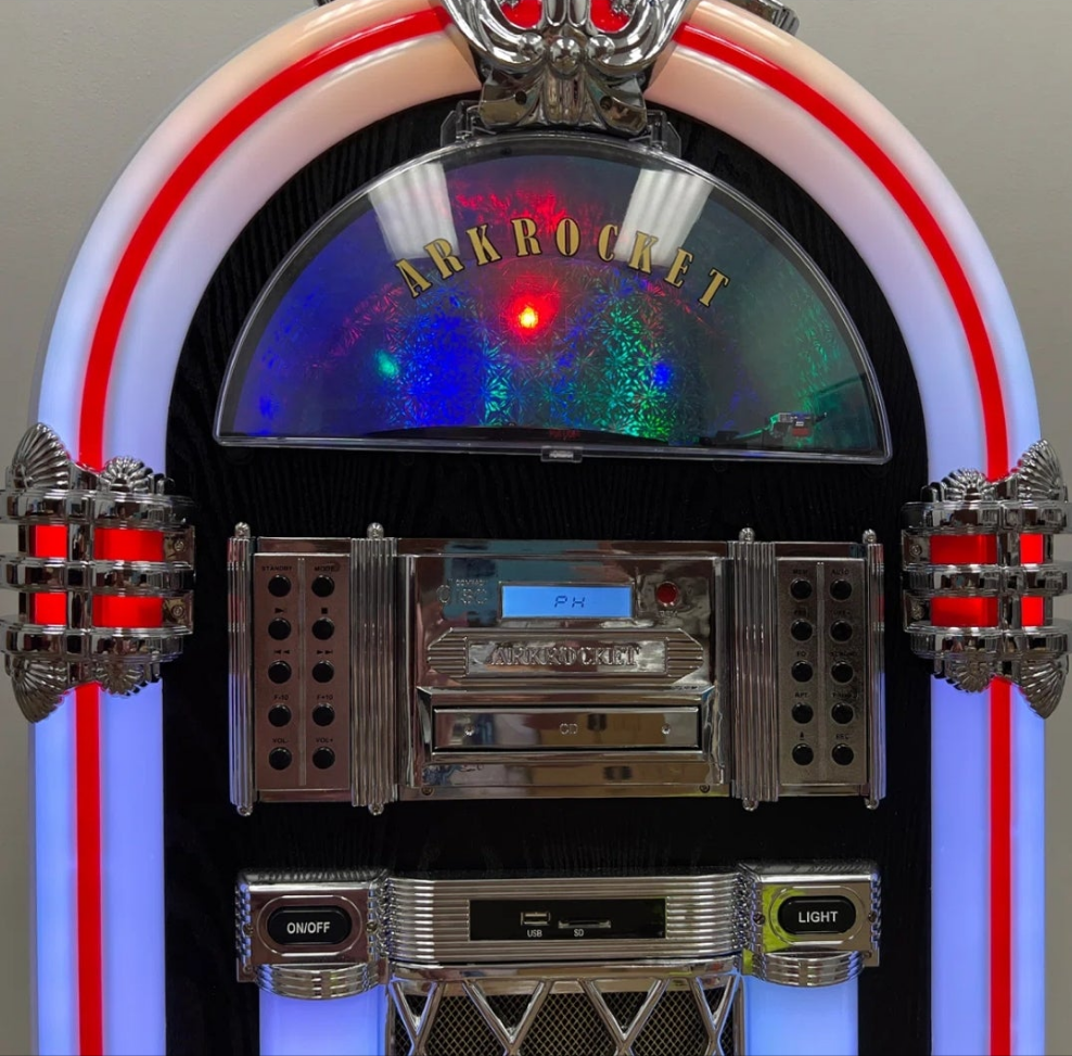 Jukebox Vinyl Record Player Bluetooth Retro Turntable