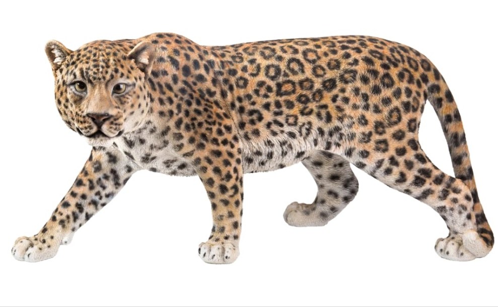 Leopard Stalking Statue Outdoor Garden Walkway Entryway Porch etc.