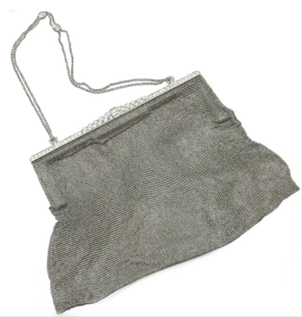 Platinum and Diamond Evening Purse 334 grams of platinum