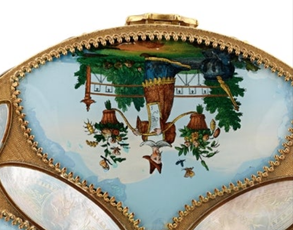 Fabulous Piece A Palais-Royal Mother-of-Pearl Perfume Box and Flasks made of crystal gilt bronze and pink opaline glass. Absolutely stunning. π