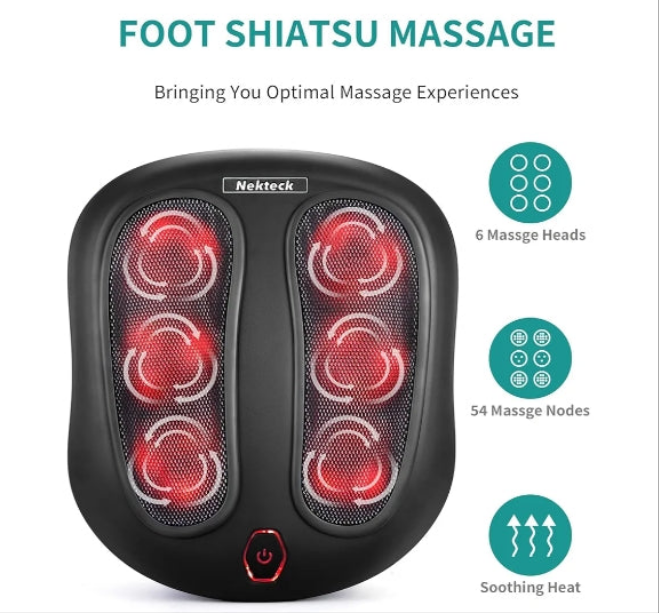 Foot massager with heat