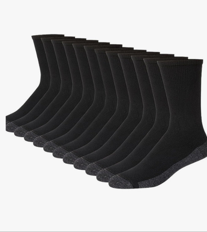 20 Pairs Crew Athletic Socks for Men Moisture Wicking Cushion Crew Socks for Sport Running Traveling