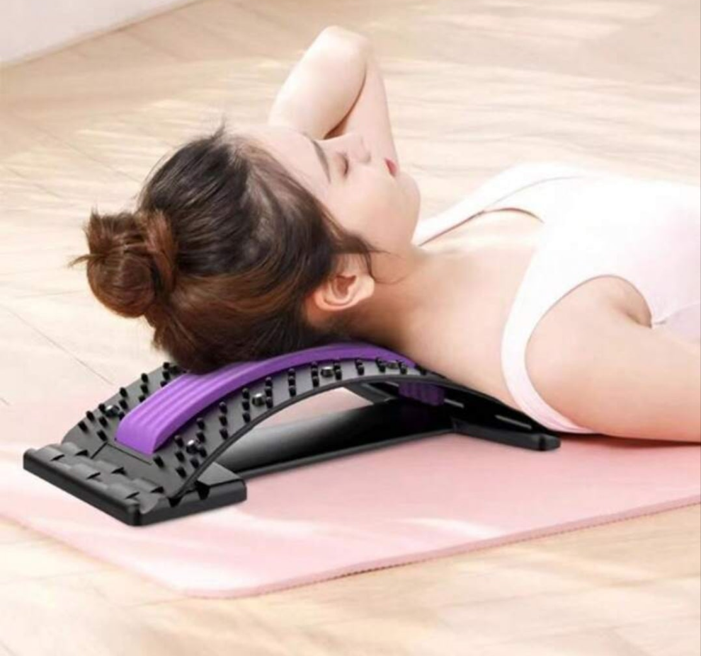 One Lumbar Spine Relaxation Stretcher Massager, Neck & Back Support Stretcher, Top Waist Stretching Tool For Exercise And Fitness material abs
