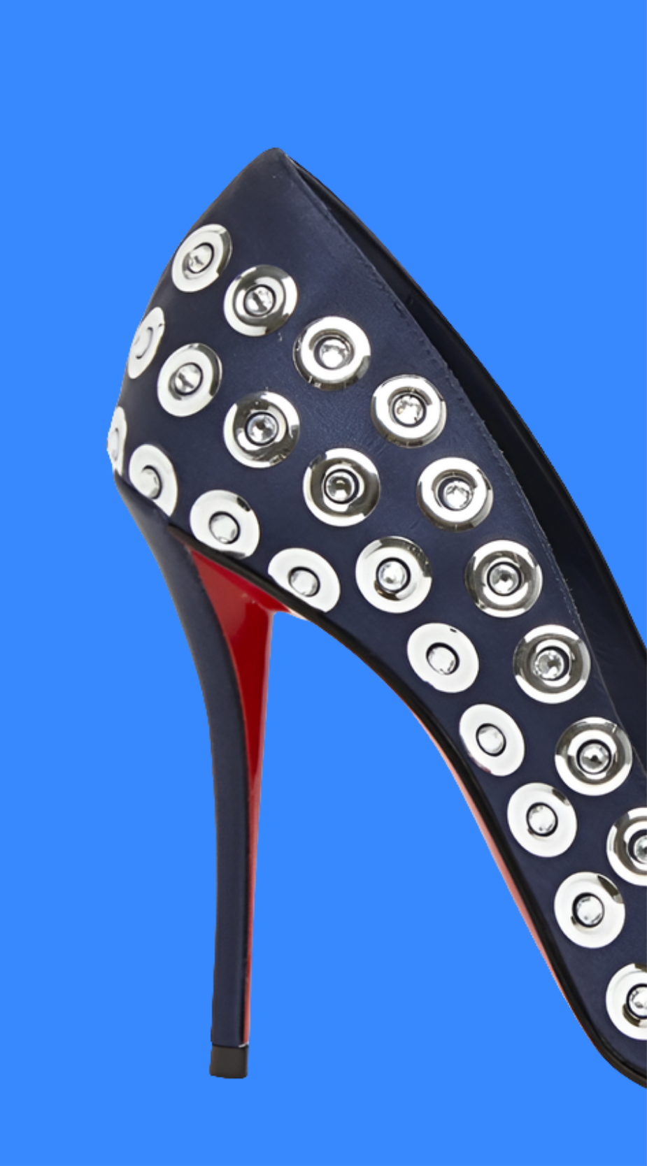 Christian Louboutin Miss Z Silk Crystal Red Sole Pumps