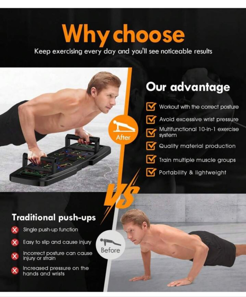 Portable 20-In-1 Home Gym Equipment Set With Push Up Board, Resistance Bands, Ab Roller Wheel & Pilates Bar - Full Body Workout Kit For Home Fitness
