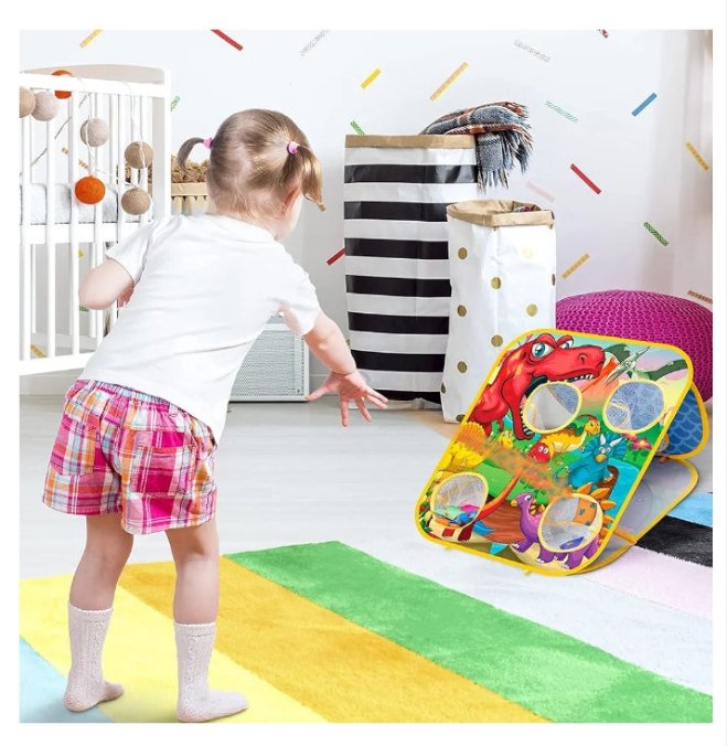 Bean Bag Toss Game Kids Outdoor Toys,Double-Sided Foldable Cornhole Board Backyard Beach Yard Outdoor Toys for Toddler, Outside Lawn Party Activities Toy
