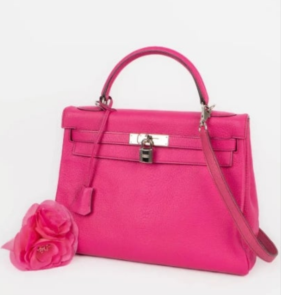 Hermès Pink Calfskin Kelly Bag, 2005