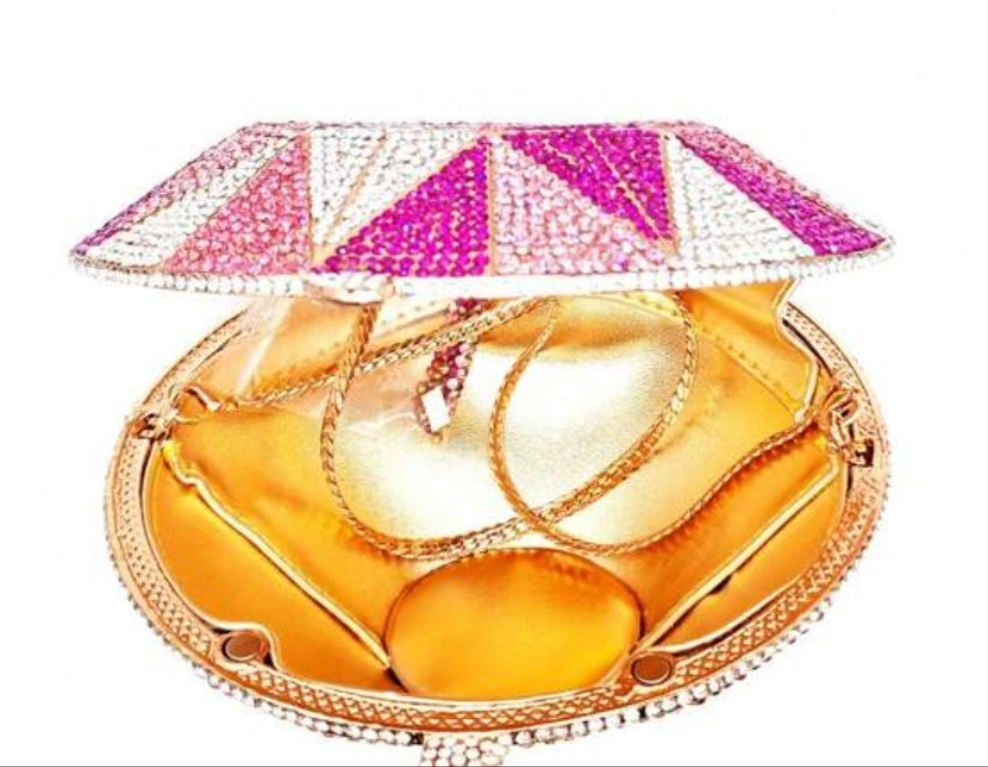 Glitter Bling,Shiny Glamorous,Elegant Unique Diamond Shaped Clutches,Multicolor Crystal Evening Bags,Clutches Purse,Luxury Novelty Designer Rhinestone HandbagS For Party & Prom Events,Dinner Bag For Party Girl,Woman,Wedding,Prom,Dinner/Banquet,Best Gifts