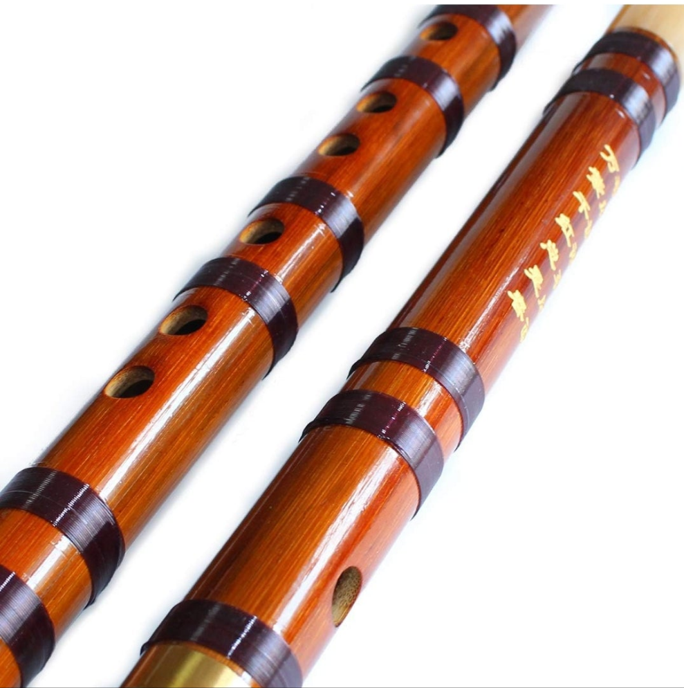 Vintage Style Bamboo Flute Chinese Musical Instrument Traditional Dizi (KEY D)