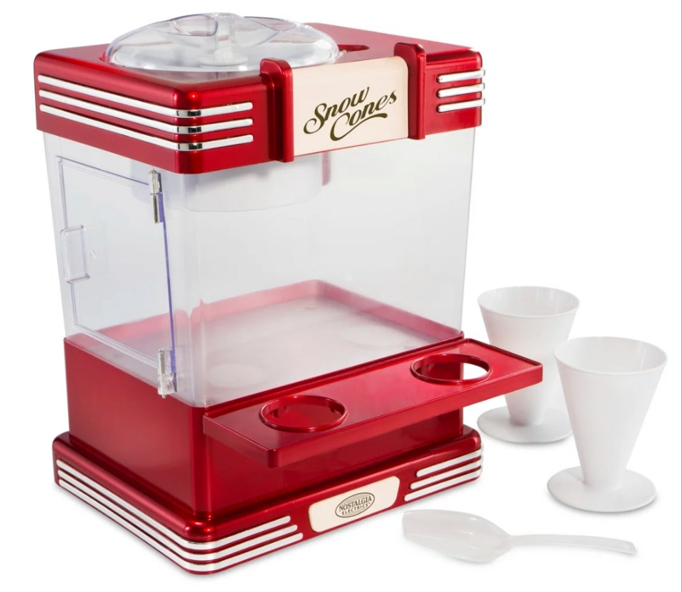 Countertop Snow Cone Maker in. Red or Blue