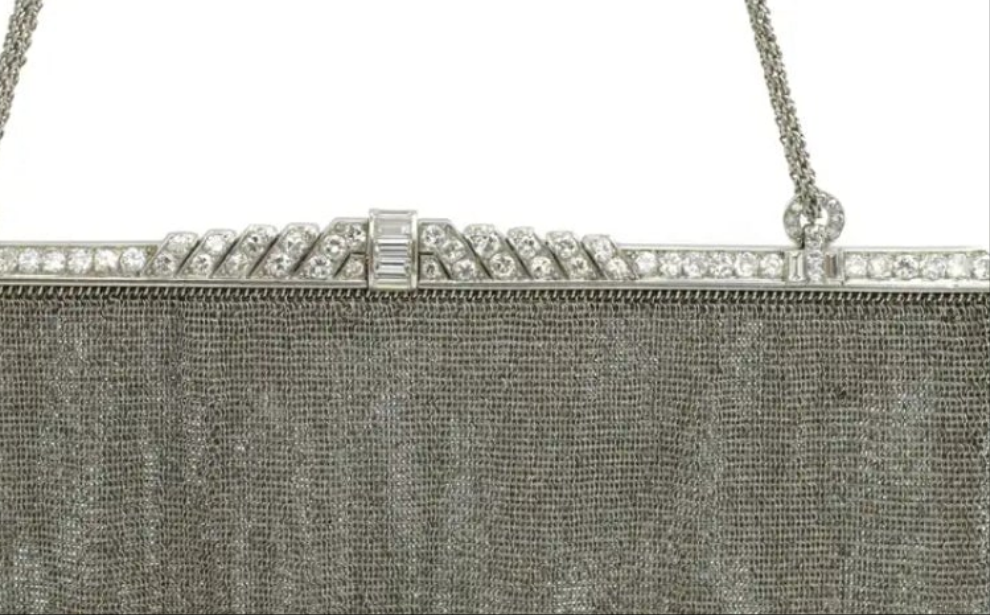 Platinum and Diamond Evening Purse 334 grams of platinum