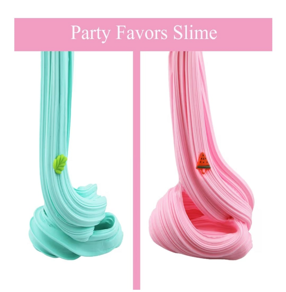 Slime Kit for Girls 8 Pack, Party Favors with Watermelon, Coffee, Mint, Candy, and Lemon Slime, Stretchy and Non-Sticky, Stress Relief Toy for Boys, Easter Basket Stuffers