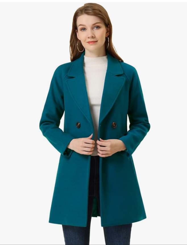 Women's Notched Lapel Winter Coats