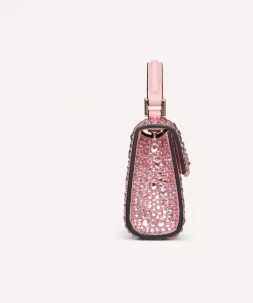 Devotion Metallic Leather Top Handle Bag