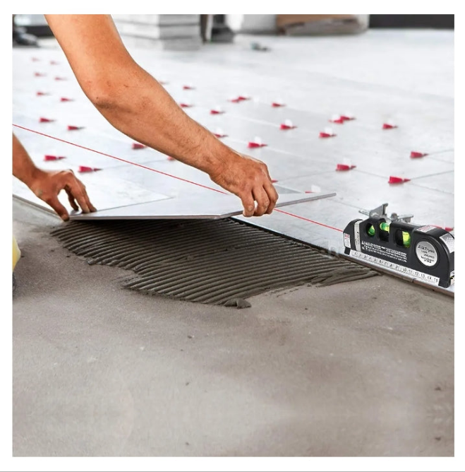 Laser Level Line Tool, Multipurpose Laser Level Kit Standard Cross Line Laser leveler Beam Tool with Metric Rulers 8ft/2.5M for Picture Hanging cabinets Tile Walls by AikTryee.