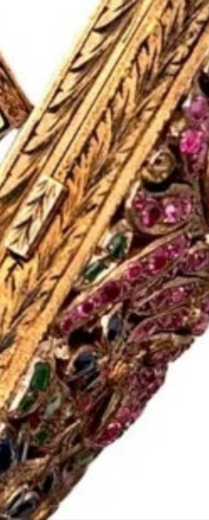 Victorian Ruby Sapphire Emerald Demantoid Silver Gold Plated Powder Lipstick SetEmerald,Garnet,Ruby,Sapphire gold plated silver