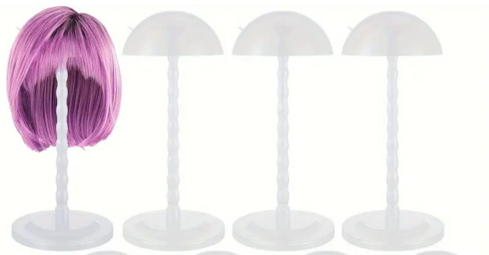 1 piece Wig or Hat Stand plastic easy assembly