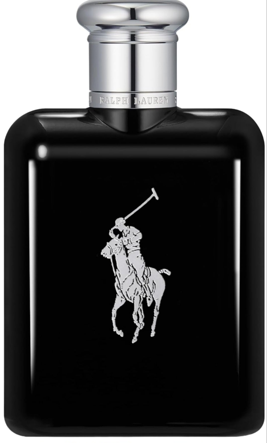 RALPH LAUREN FRAGRANCES - Polo Black - Eau de Toilette - Men's Cologne - Woody & Fresh - With Patchouli, Sandalwood, and Mandarin - Medium Intensity