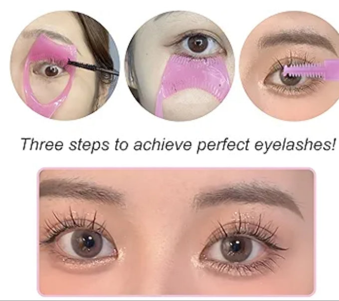 Mascara Shield Guard 4 Pcs Lash Buddy Tool Mascara Guard Eye Lash Applicator, Makeup Cosmetic Lash Guard, Eyelash Tool 3 in 1 Upper Lower Mascara Applicator Tool