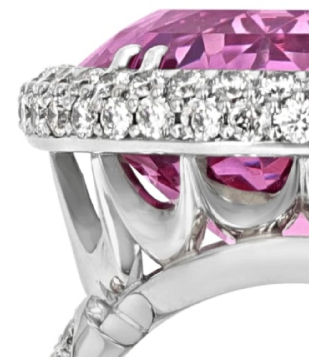 Pink Topaz Ring, 23.44 Carats