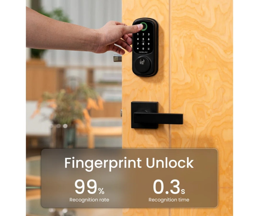 Fingerprint Smart Lock And Lever Handle With Bluetooth