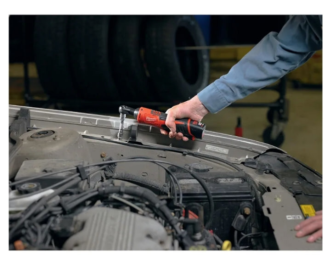 Milwaukee 2457-20 M12 Cordless 3/8" Sub-Compact 35 ft-Lbs 250 RPM Ratchet w/ Variable Speed Trigger