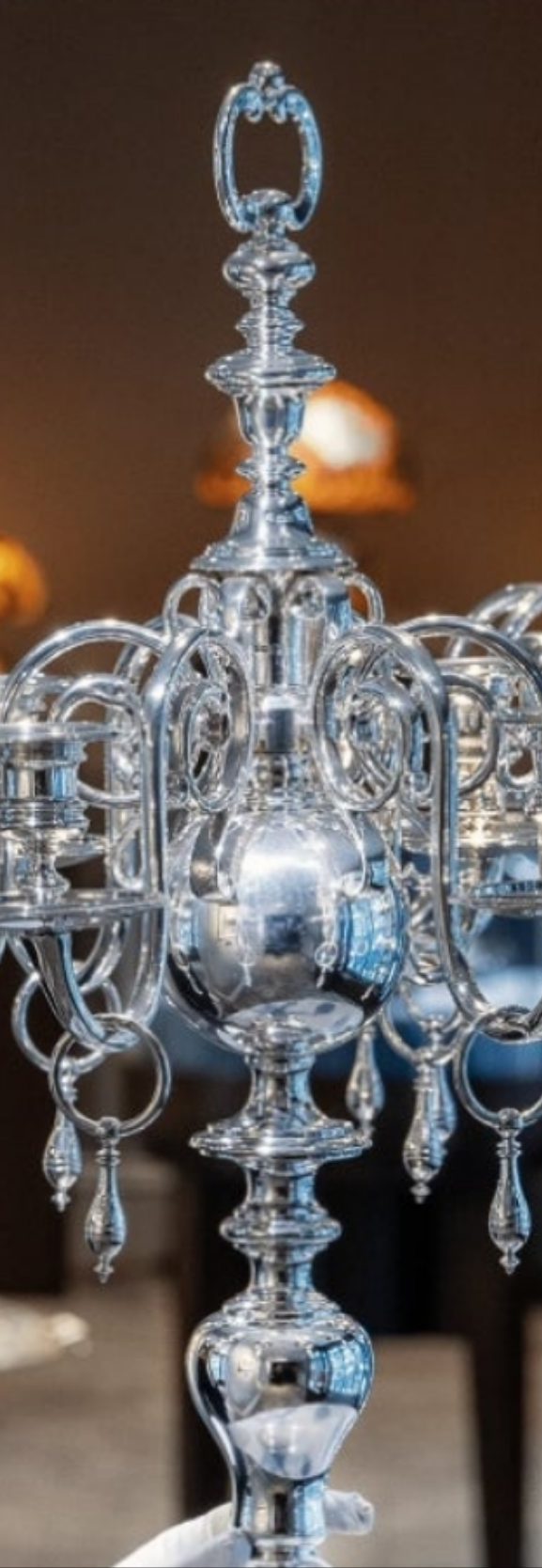 2pcs- Pair of Silver Candelabra by Thomas Bradbury elegant and fun a stunning masterpiece of candle holders from the 1930s