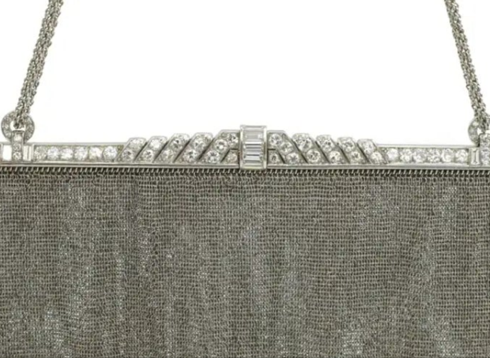 Platinum and Diamond Evening Purse 334 grams of platinum