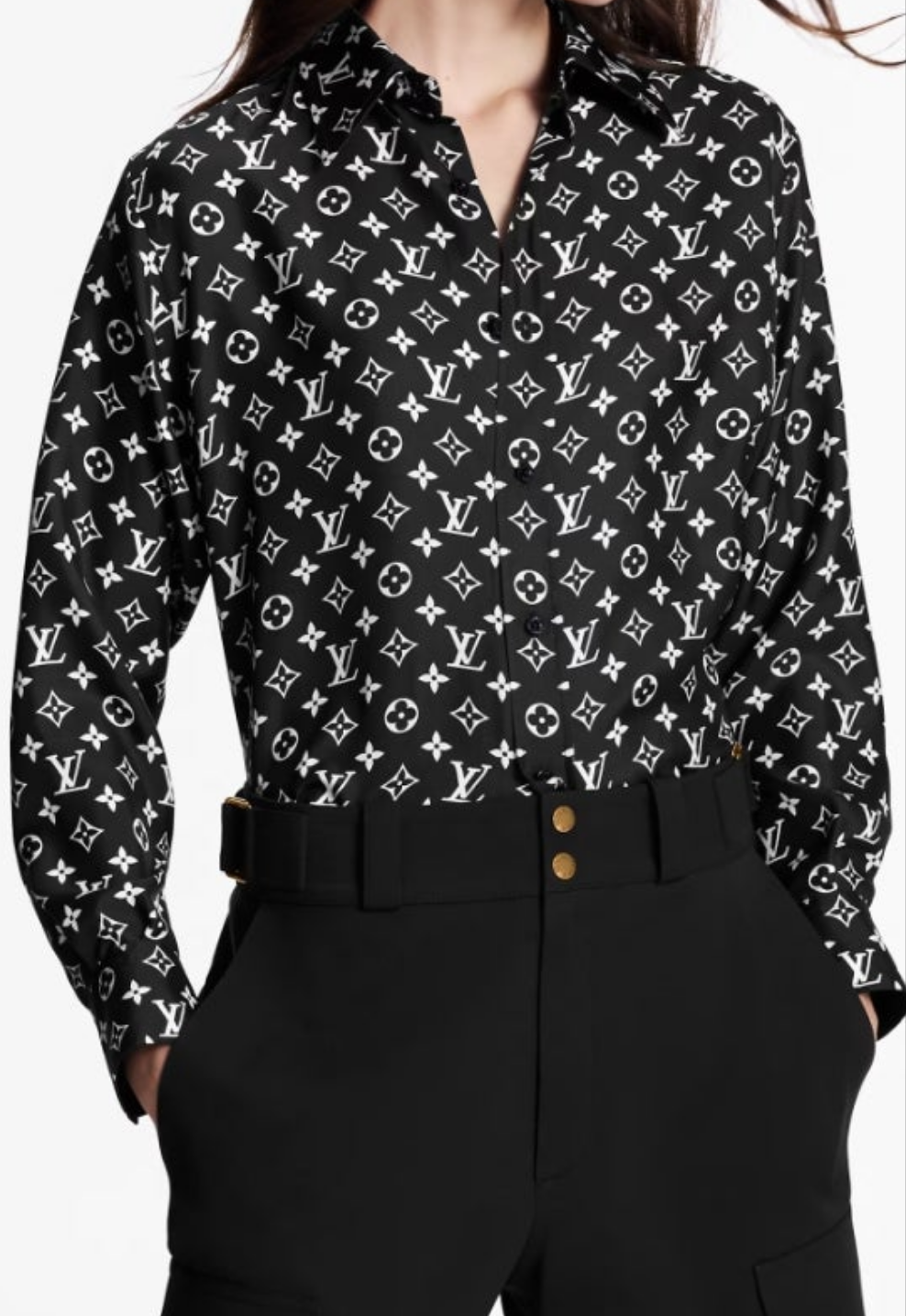 Louis Vuitton Monogram Silk Shirt