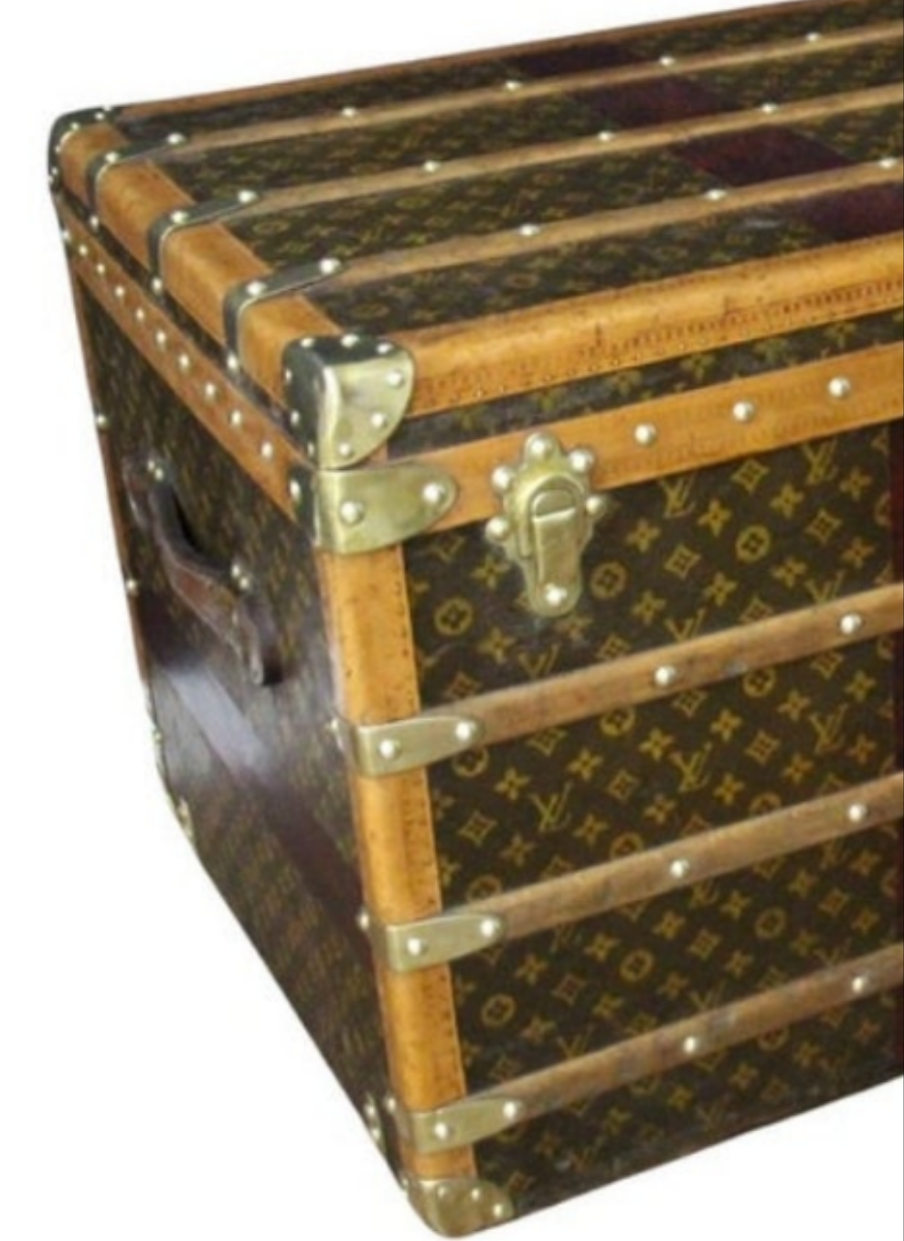 1920's Louis Vuitton Trunk in Monogram, Louis Vuitton Steamer Trunk 110 cm