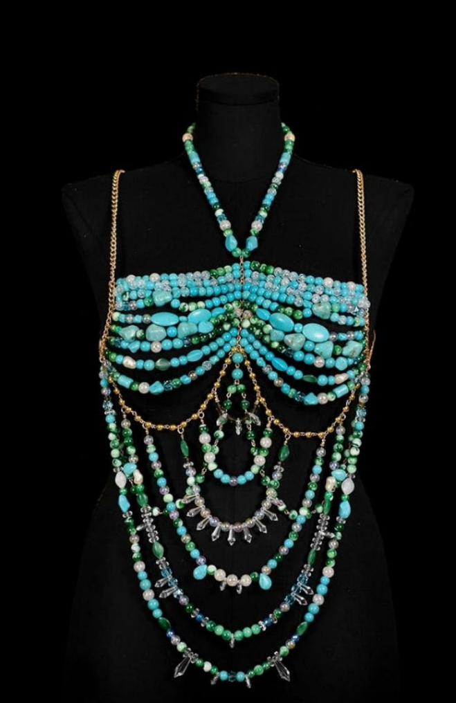 Pearl Body Chain, Fashion Shoulder Necklaces Bra, Adjustable Size Pearl Shoulder Chains, Chain Body Jewelry