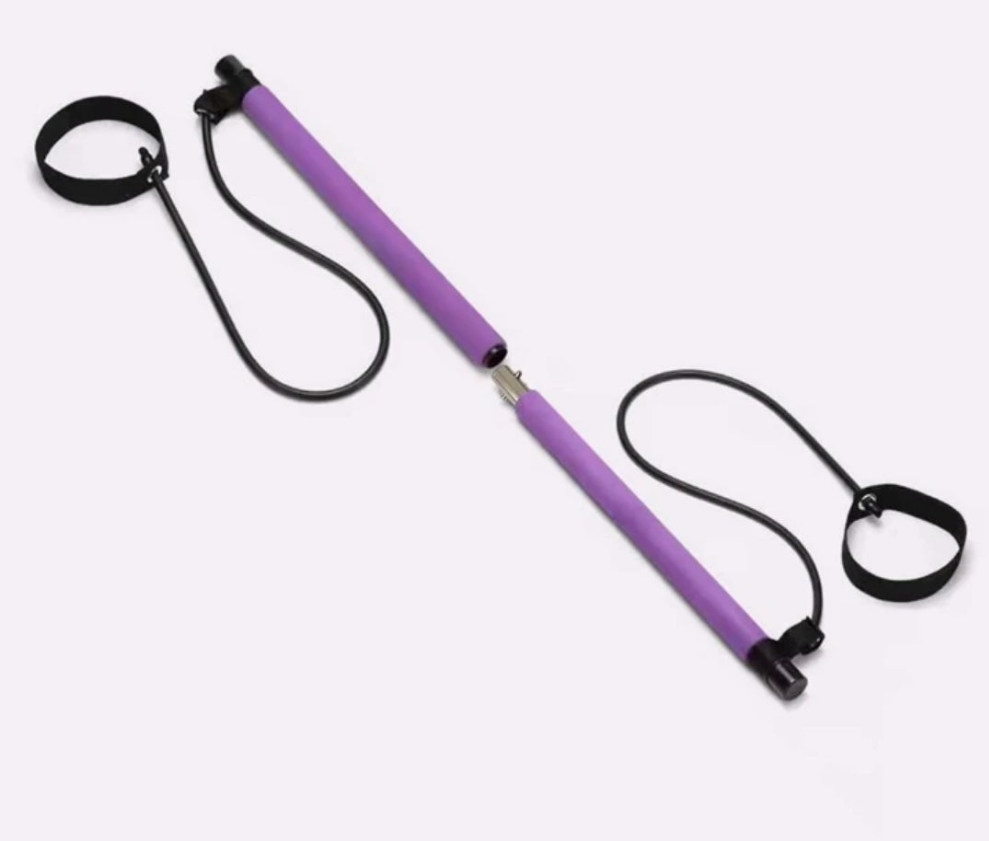 Portable Pull-up Fitness Resistance Training Bar Yoga Pilates Stick Chest Expander Arm Strength Training Rod stainless steel