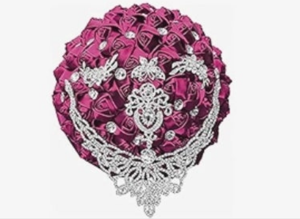 Handmade Luxury Wedding Bridal Bouquet Large Silk Rose Holding Toss Artificial Flowers Bouquets with Satin Ribbon Pearls Rhinestone for Bride Vintage Royal Wedding BouquetHandmade Luxury Wedding Bridal Bouquet Large Silk Rose Holding Toss Artificial Flowe