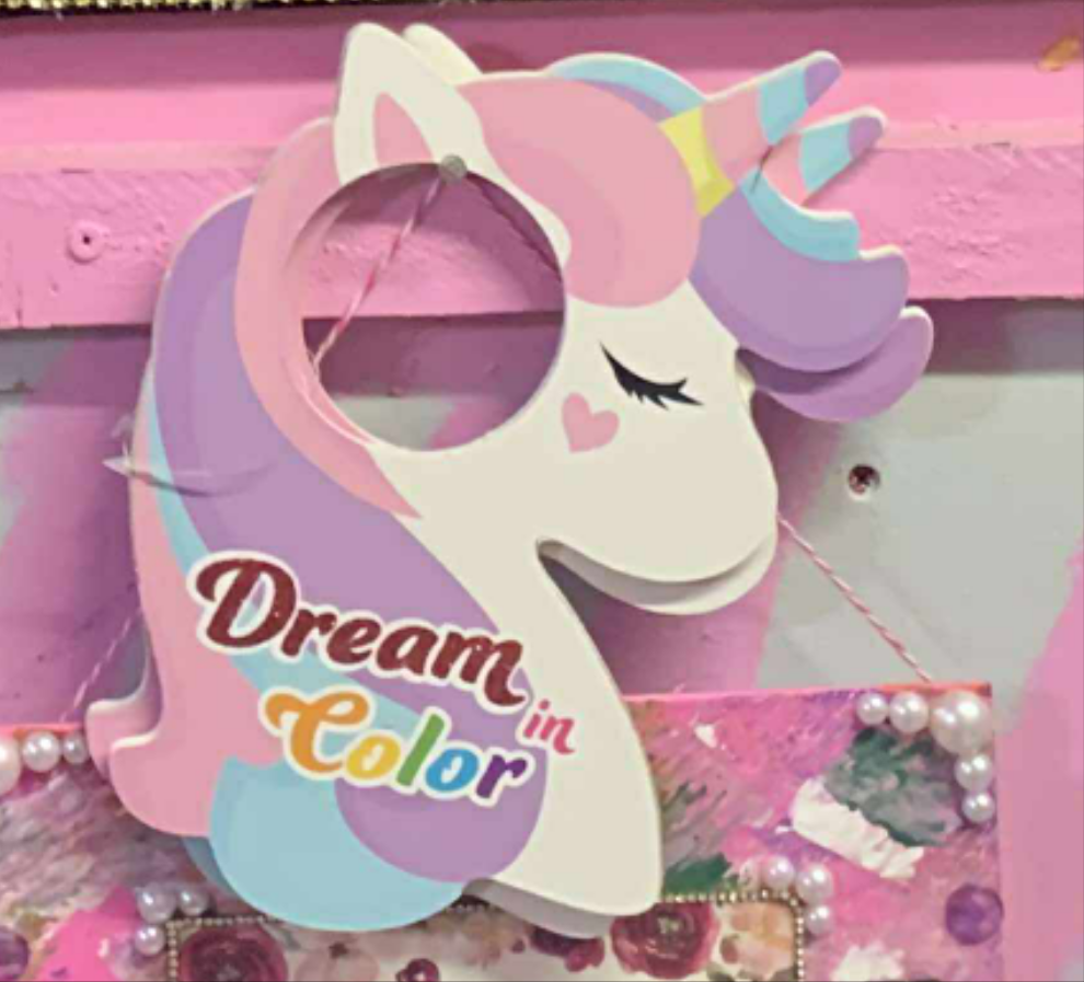 Unicorn door hanger 1 piece