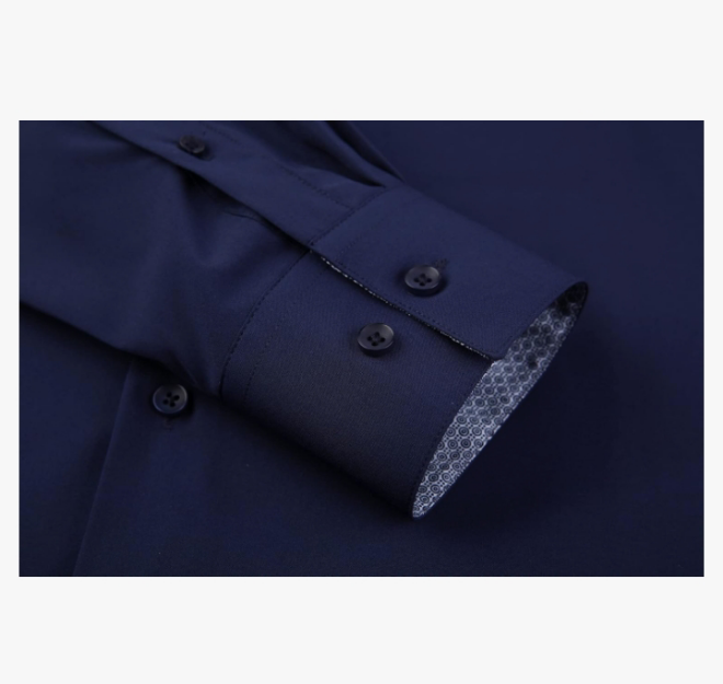 Mens Dress Shirts Regular Fit Long Sleeve Stretch Business Dress Shirts for Men
