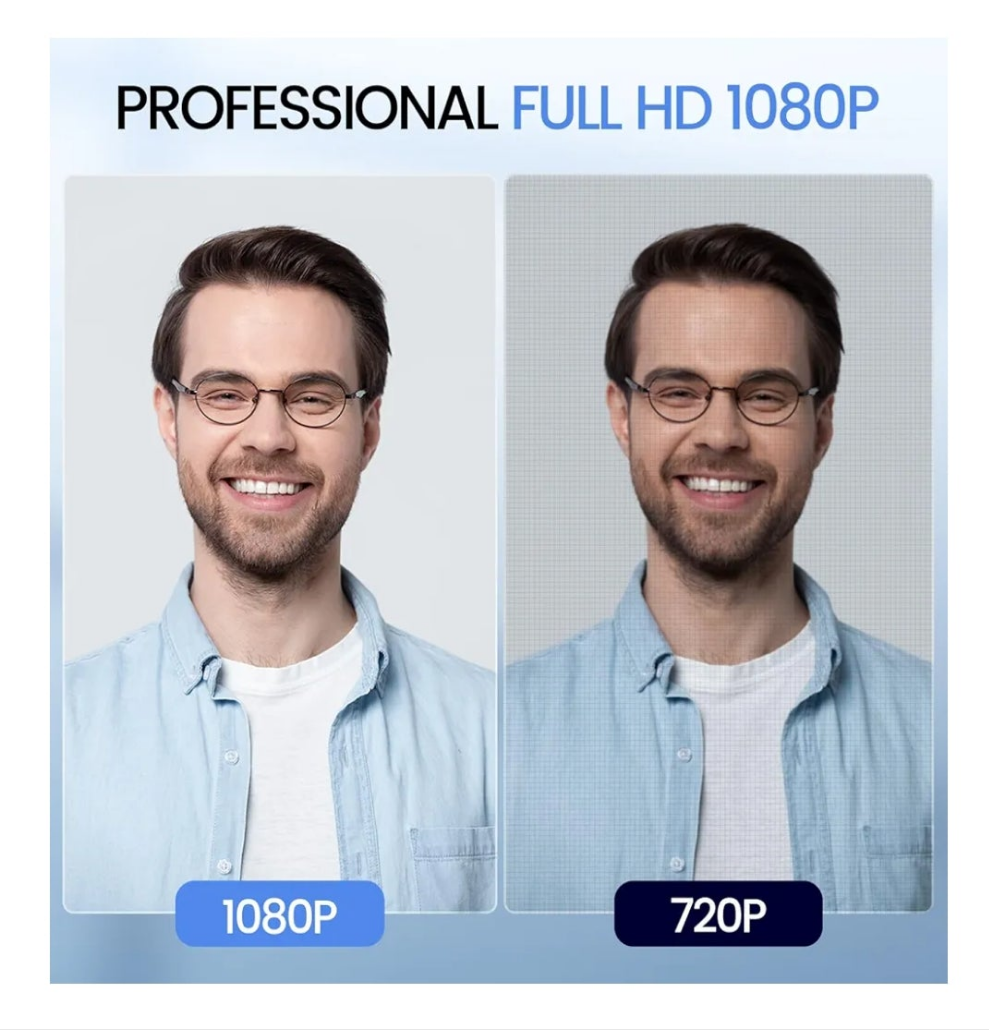 1080P Webcam with Microphone, C960 Web Cam, 2 Mics, 90° FOV, USB Type-A & A-to-C Adapter, Plug&Play Computer Camera for Online Calling, Zoom/Teams/Facetime, Switch 2 Camera Support, 2025 Version