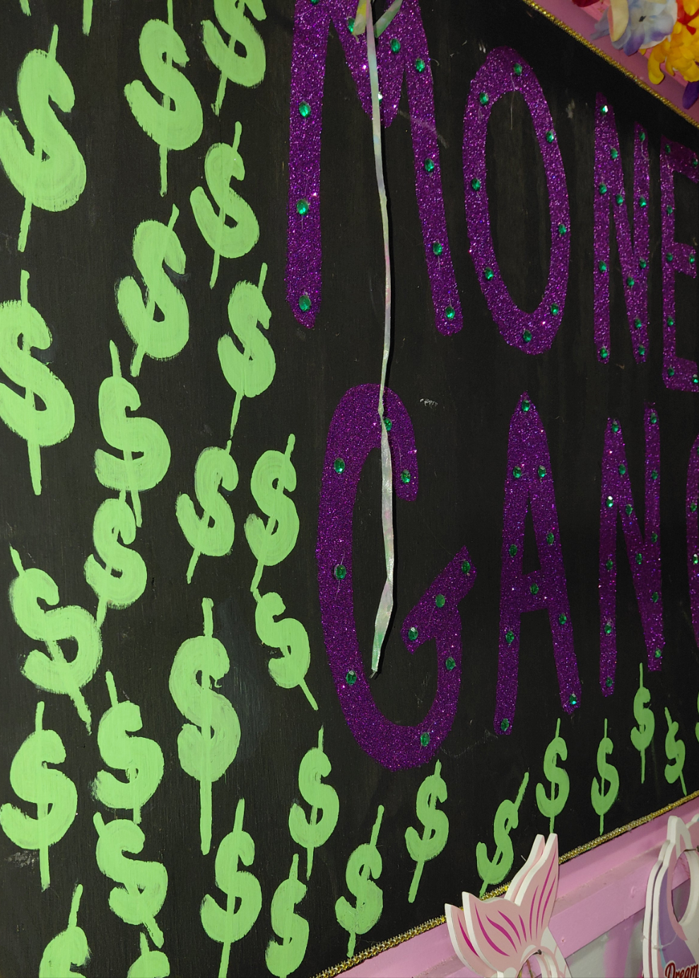 COCOMONEY ART MONEY GANG WOOD 1 OF 1 CUSTOM PIECE BY COCOMONEY