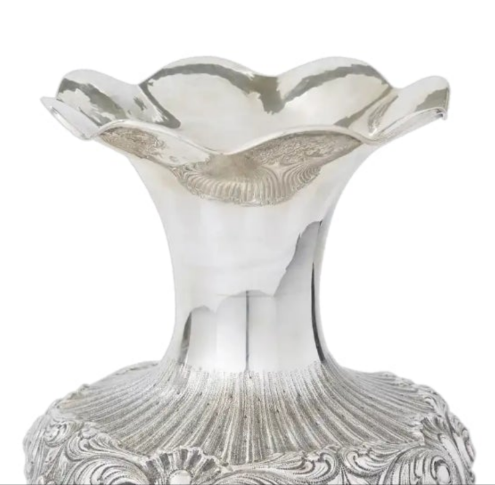 925 Very Large Sterling Silver Decorative Piece / Vase