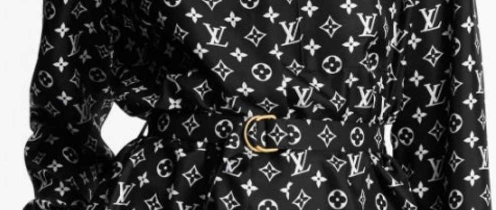 Louis Vuitton
Monogram Silk Shirt Dress